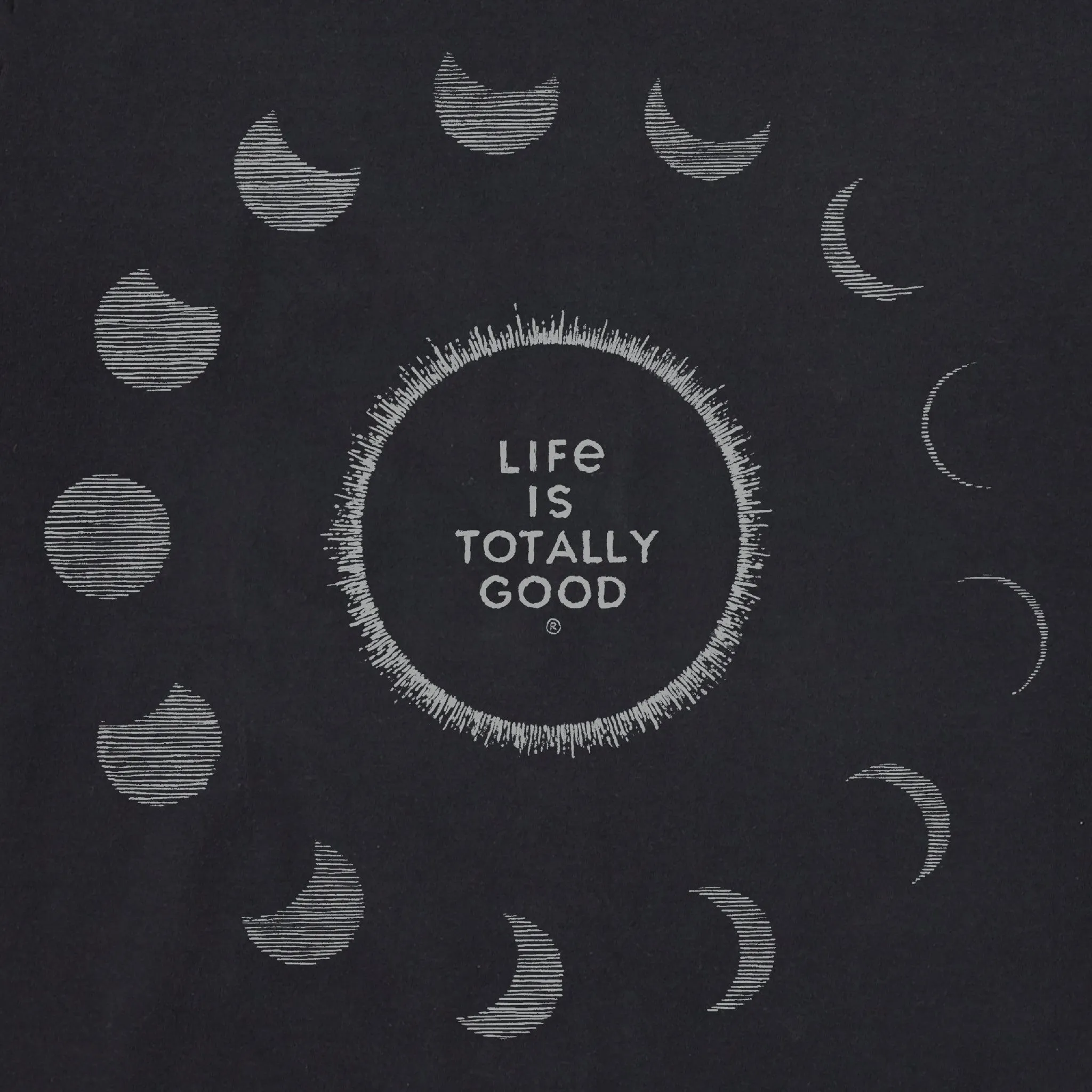 Men's Total Eclipse Short Sleeve Tee Life is Good