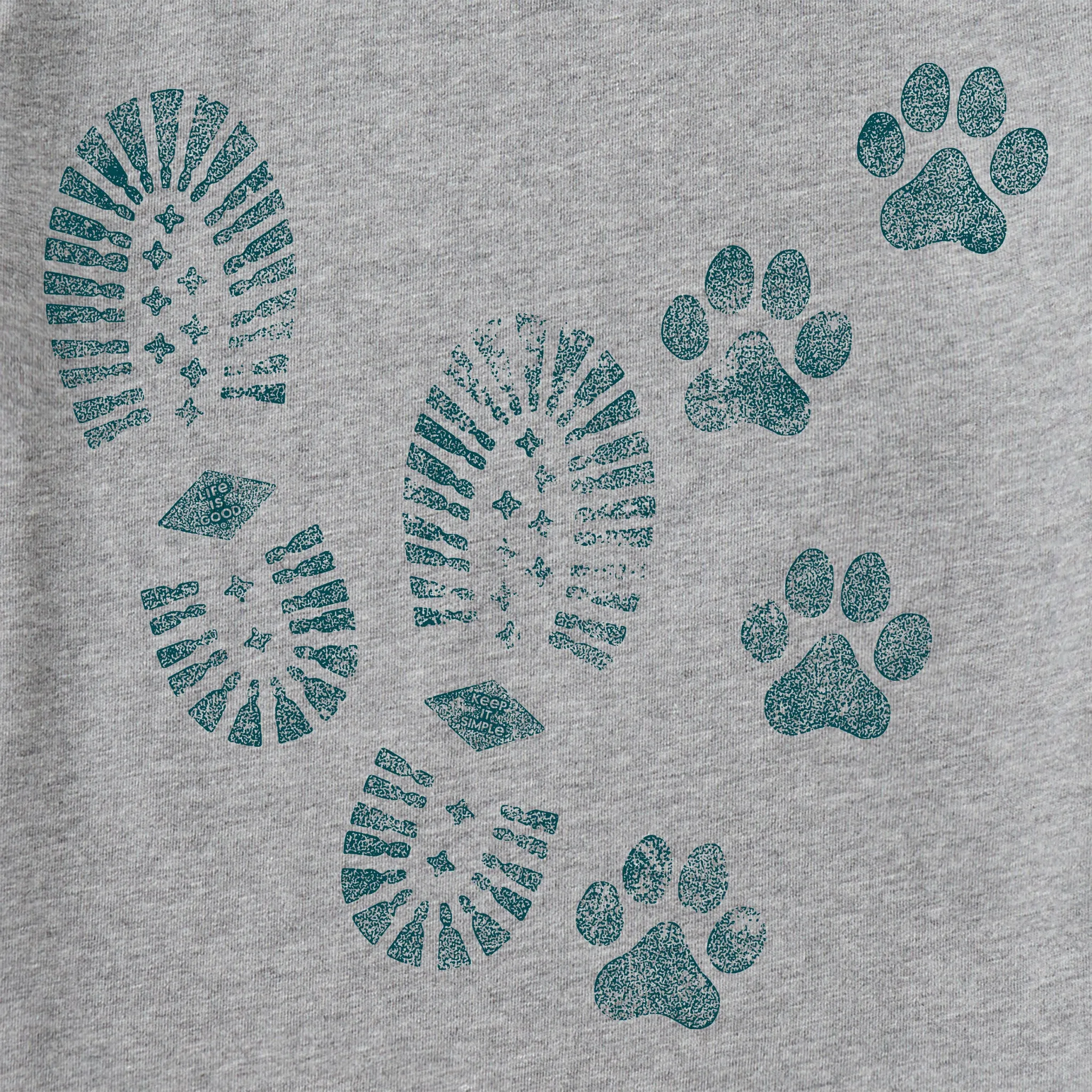Men's Trails & Tails Short Sleeve Crusher Tee Life is Good