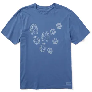 Men's Trails & Tails Short Sleeve Crusher Tee Life is Good
