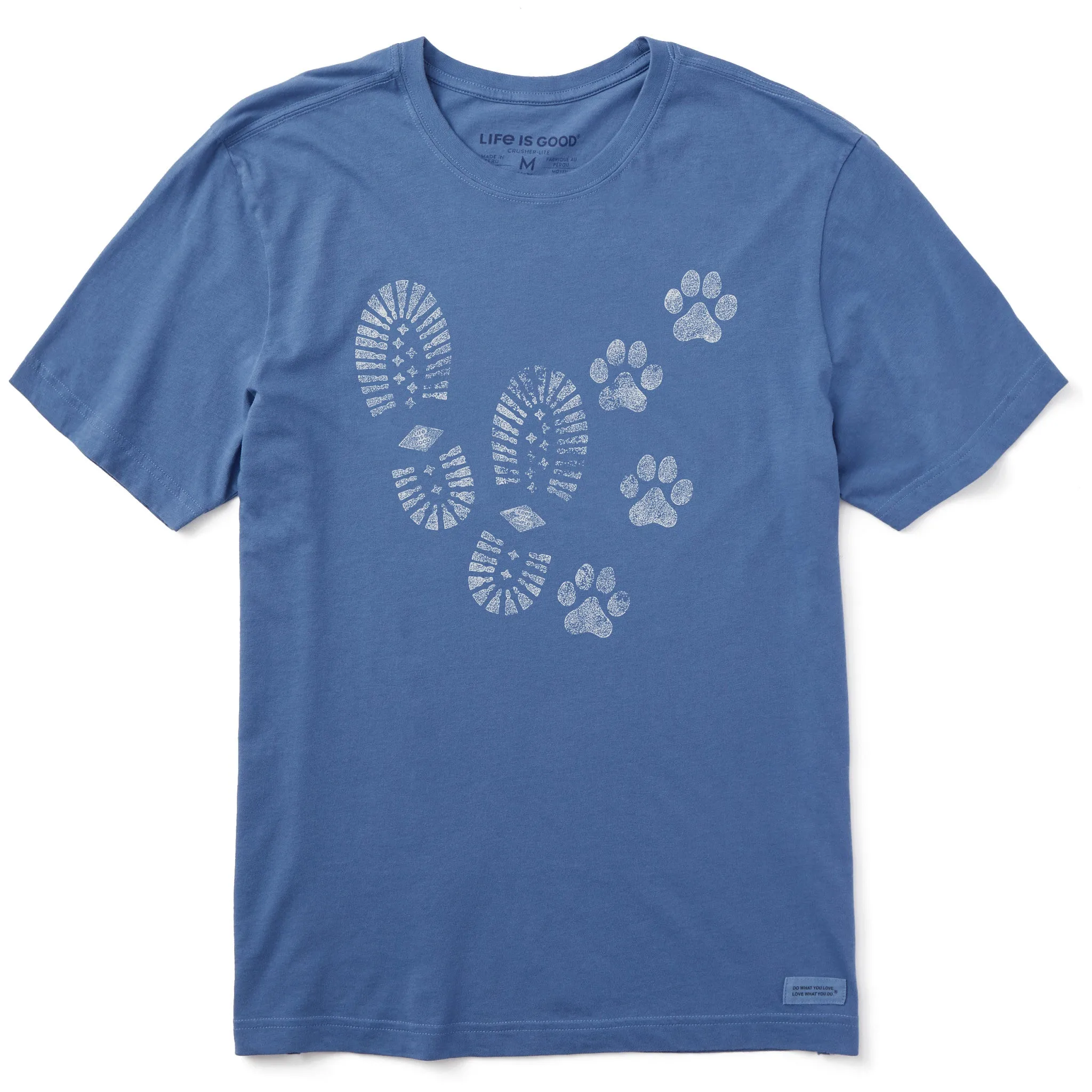Men's Trails & Tails Short Sleeve Crusher Tee Life is Good