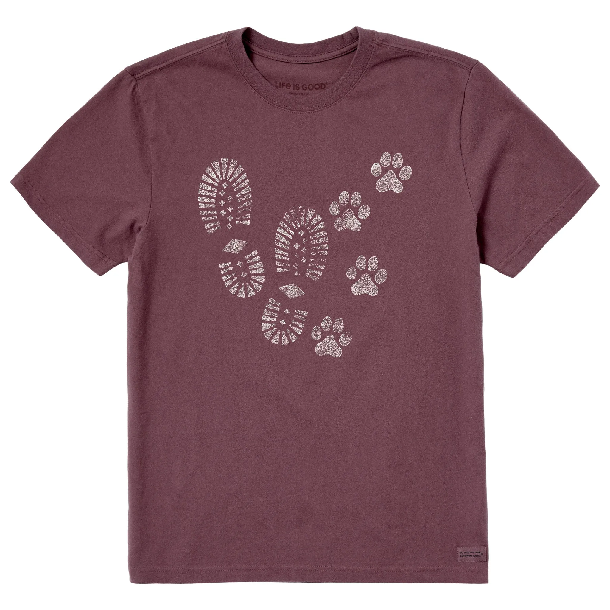 Men's Trails & Tails Short Sleeve Crusher Tee Life is Good