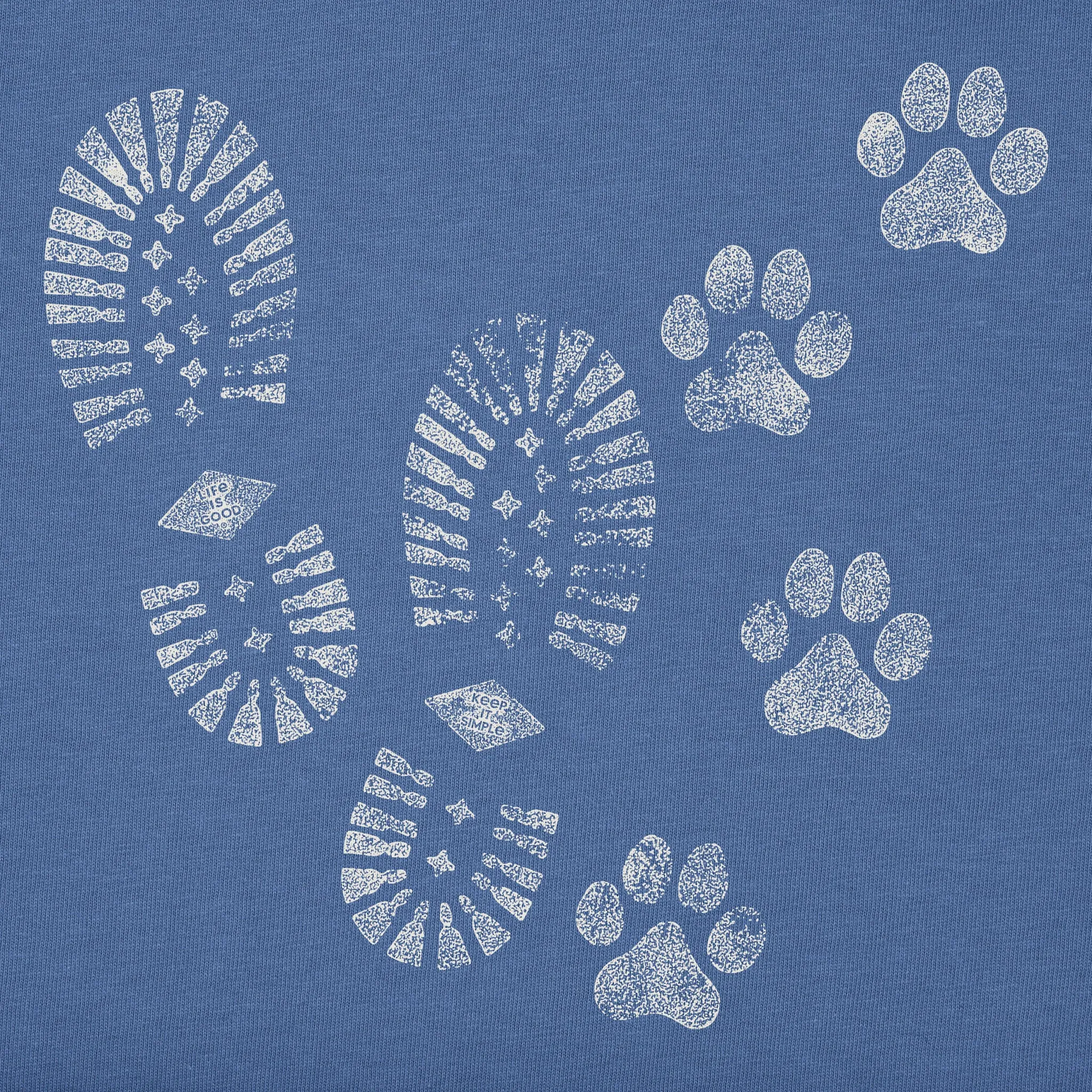 Men's Trails & Tails Short Sleeve Crusher Tee Life is Good