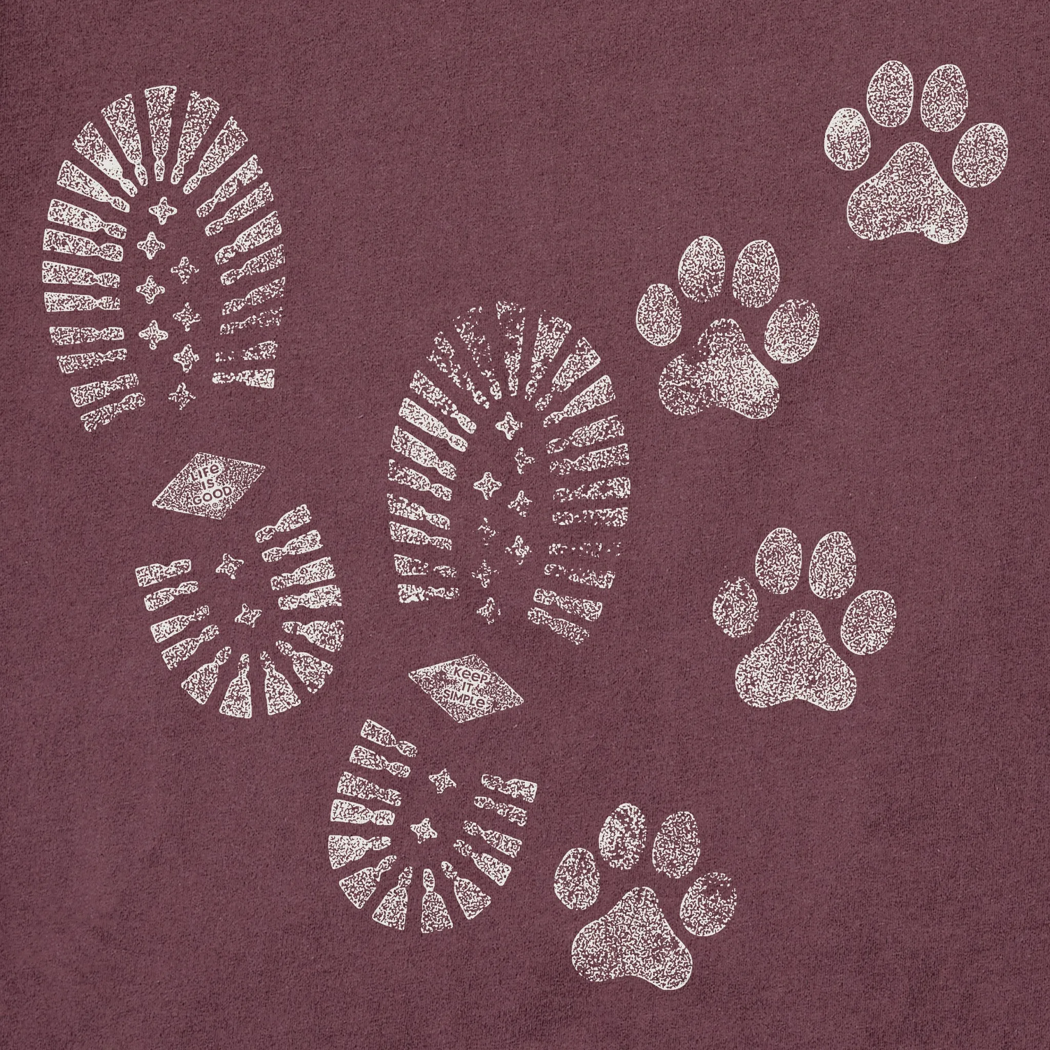 Men's Trails & Tails Short Sleeve Crusher Tee Life is Good