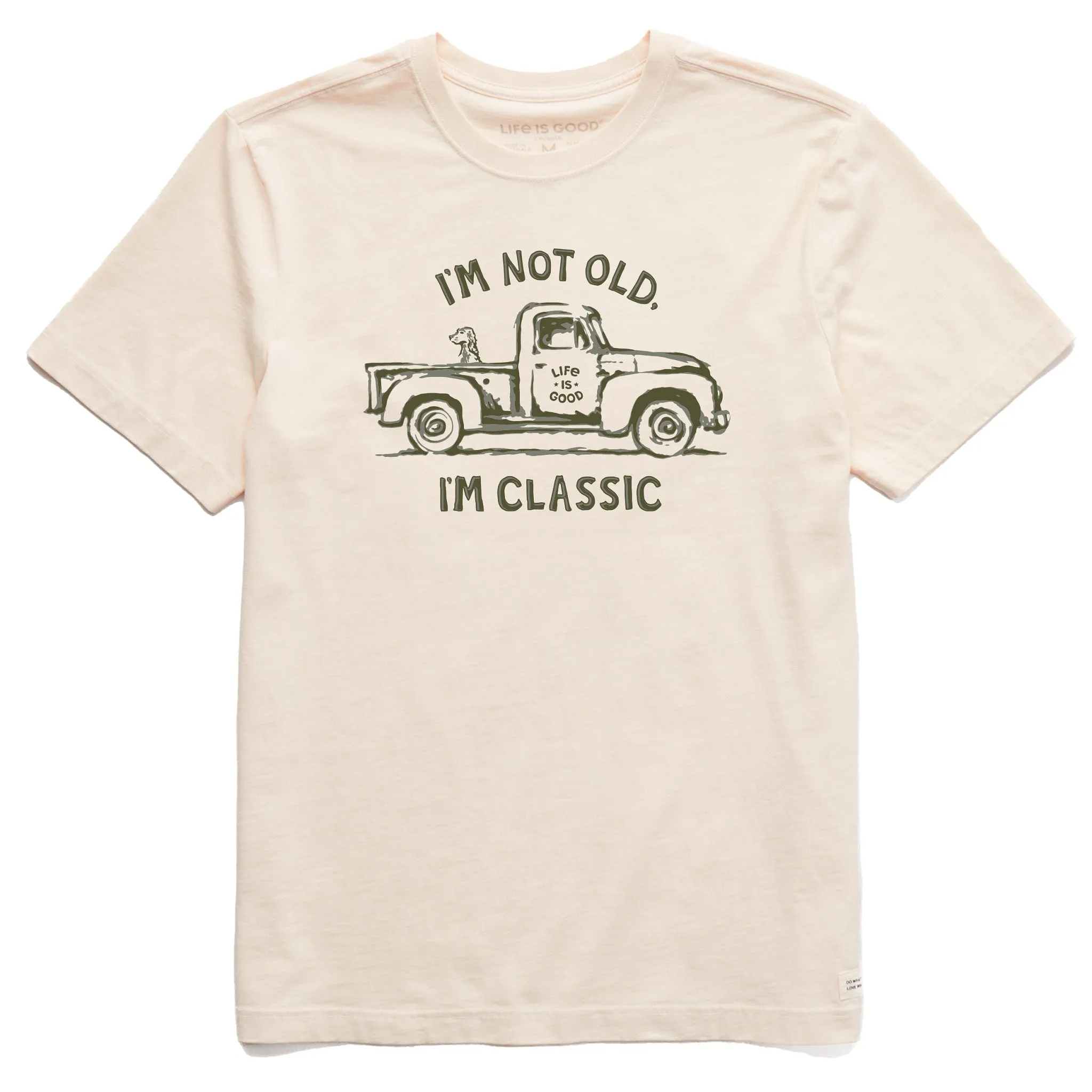 Men's Trusty Pickup and Dog Short Sleeve Crusher Tee Life is Good