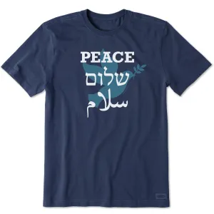 Men's Universal Peace Short Sleeve Crusher Tee Life is Good