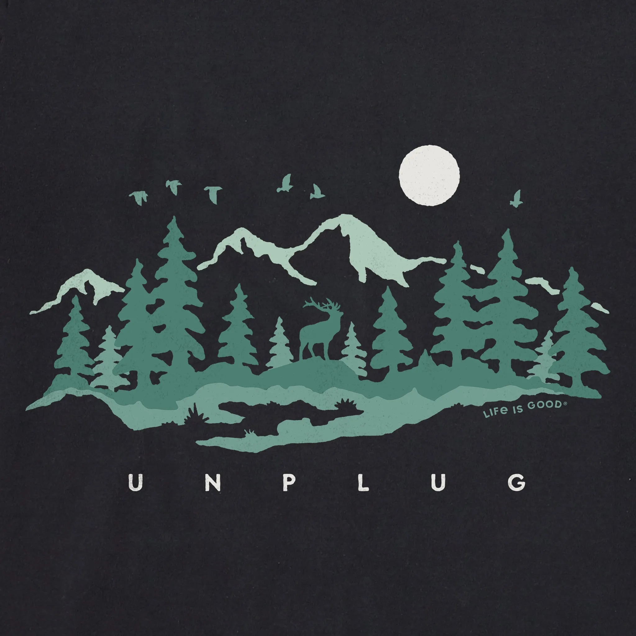 Men's Unplug in the Outdoors Short Sleeve Tee Life is Good