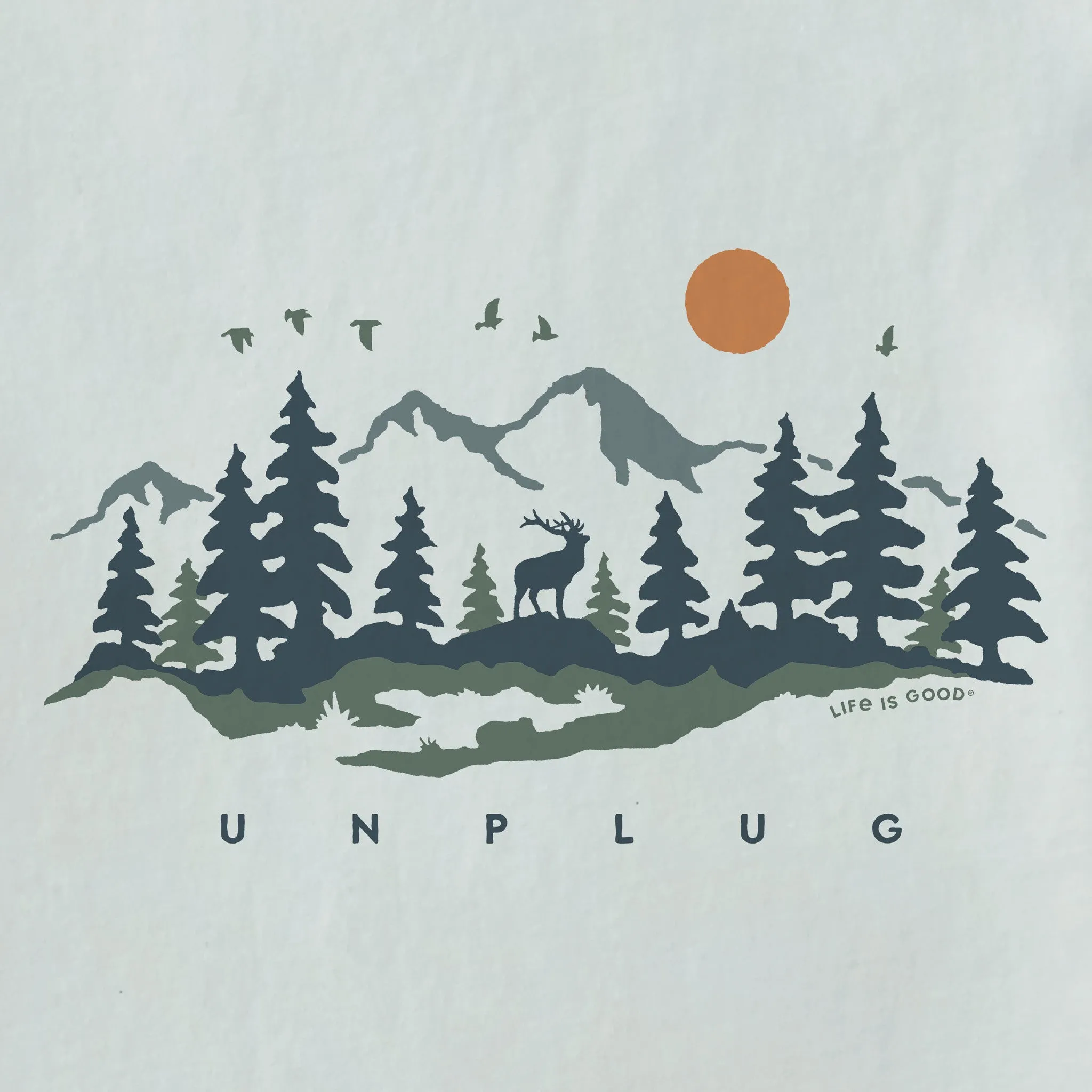 Men's Unplug in the Outdoors Short Sleeve Tee Life is Good