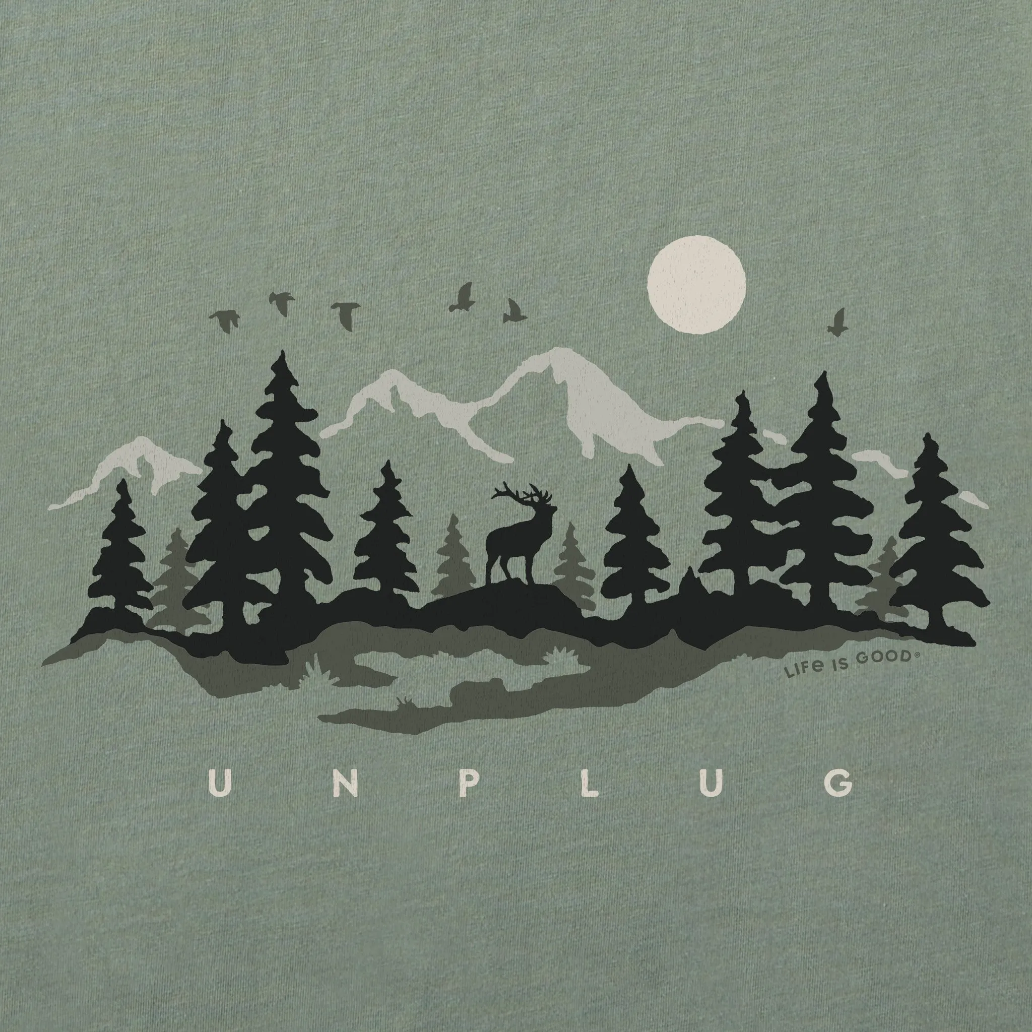 Men's Unplug in the Outdoors Short Sleeve Tee Life is Good