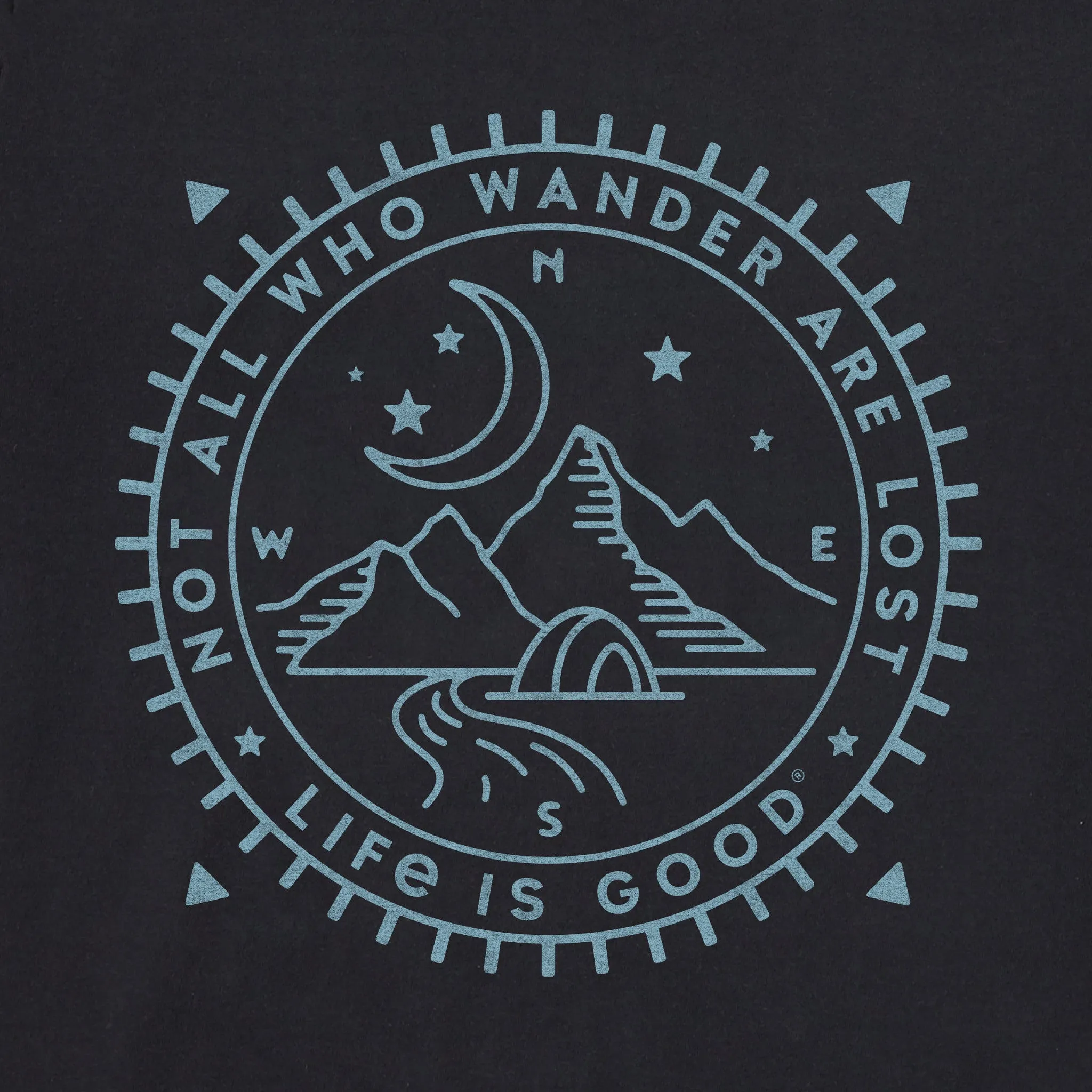 Men's Wander Compass Camp Short Sleeve Tee Life is Good