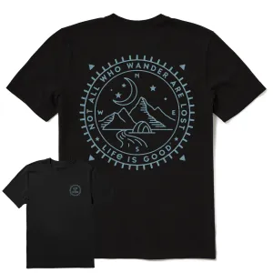 Men's Wander Compass Camp Short Sleeve Tee Life is Good