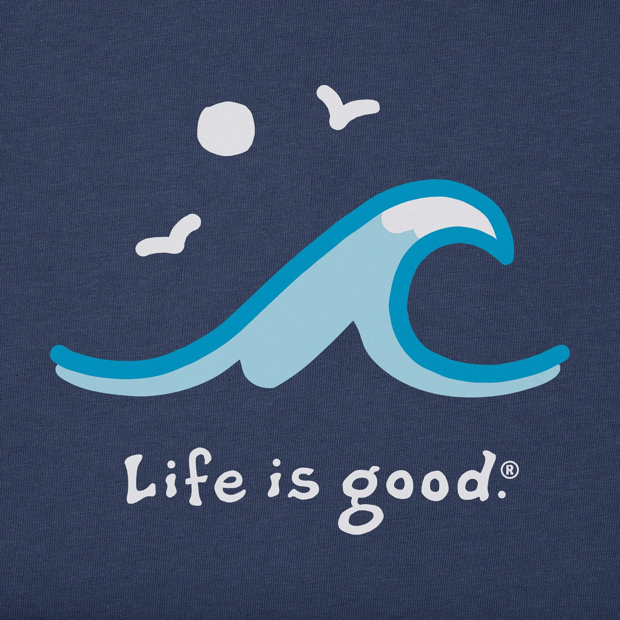 Men's Wave Curl Short Sleeve Tee Life is Good