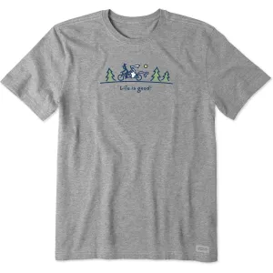 Men's Wedding Bike Short Sleeve Crusher Tee Life is Good