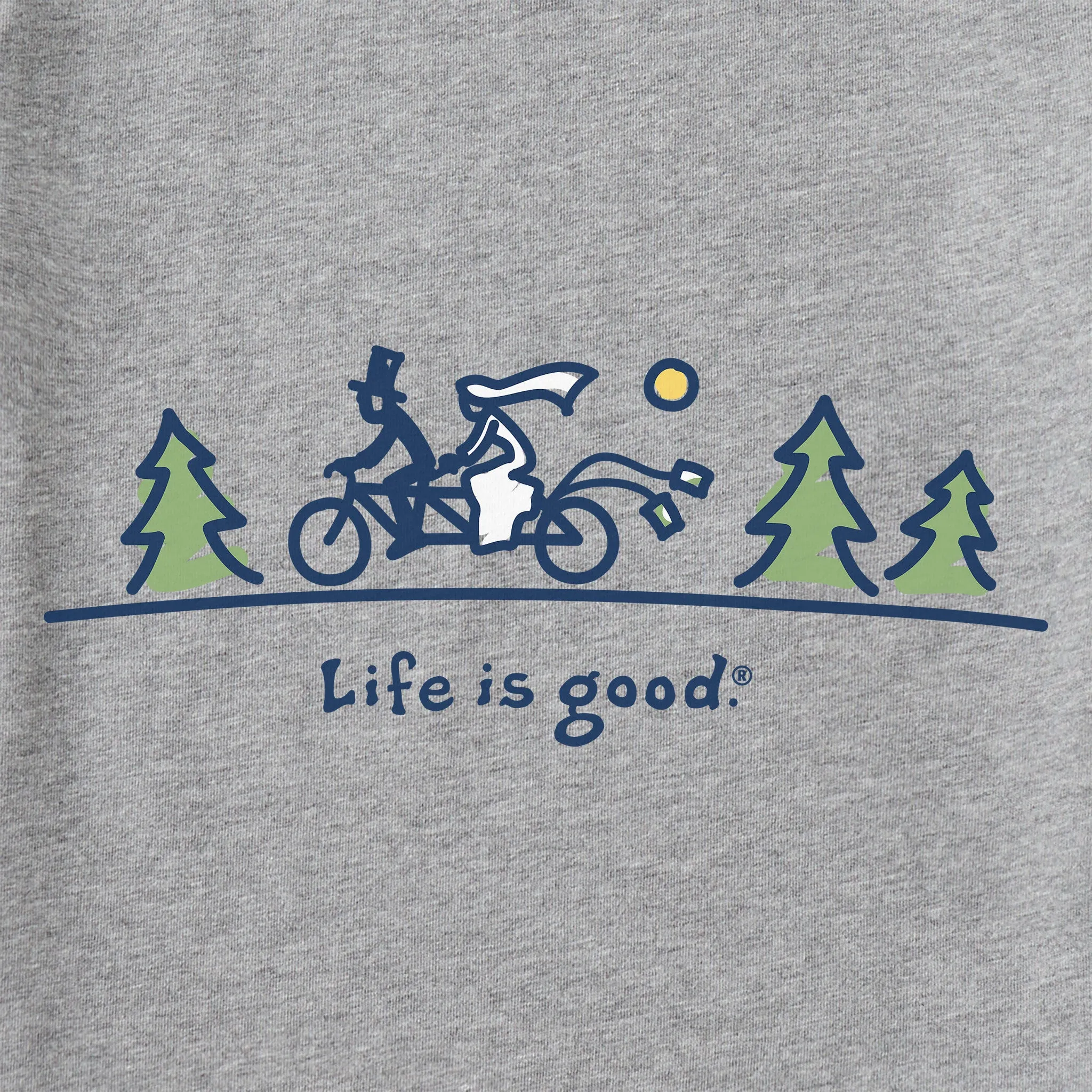 Men's Wedding Bike Short Sleeve Crusher Tee Life is Good