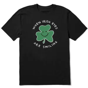 Men's When Irish Eyes Are Smiling Clover Short Sleeve Tee Life is Good