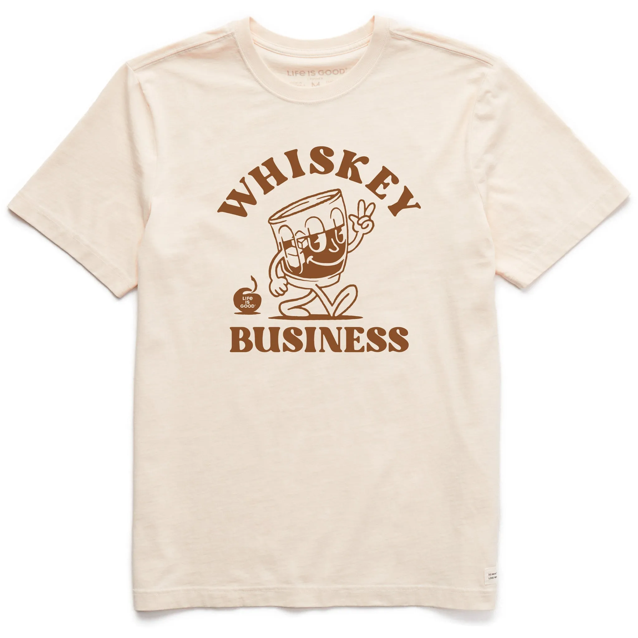 Men's Whiskey Business Short Sleeve Crusher Tee Life is Good