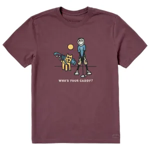 Men's Who's Your Caddy Short Sleeve Crusher Tee Life is Good
