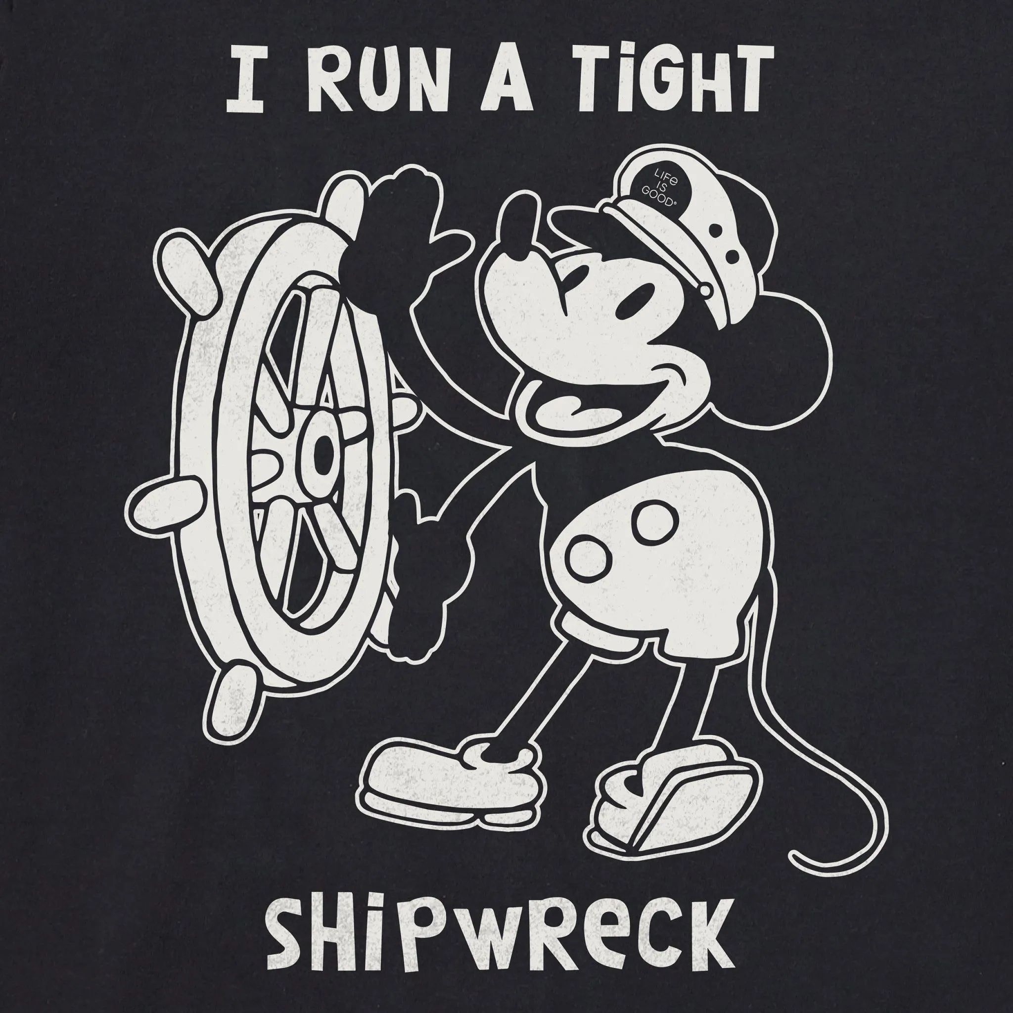 Men's Willie Tight Shipwreck Short Sleeve Tee Life is Good