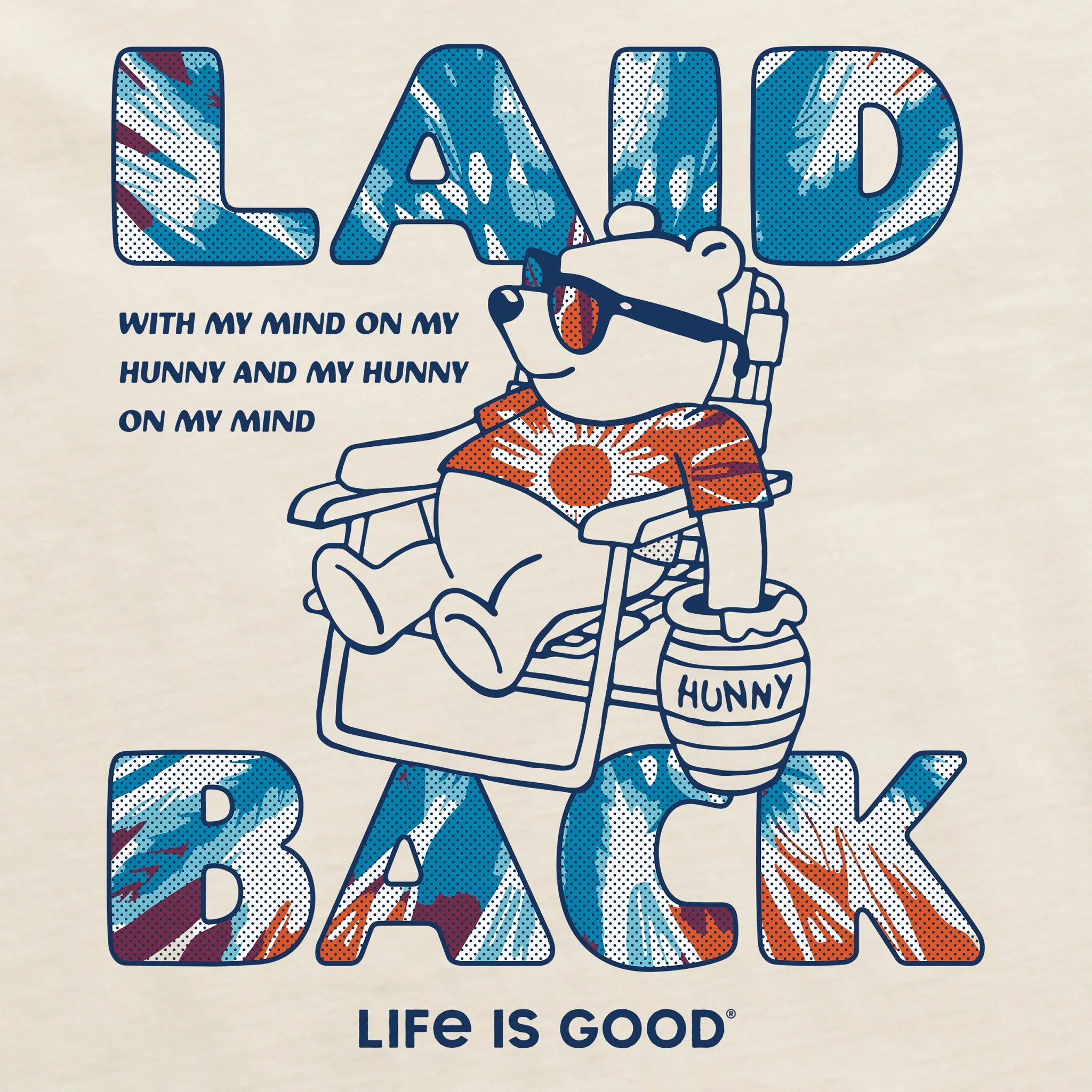 Men's Winnie Hunny On My Mind Tie dye Short Sleeve Crusher Tee Life is Good