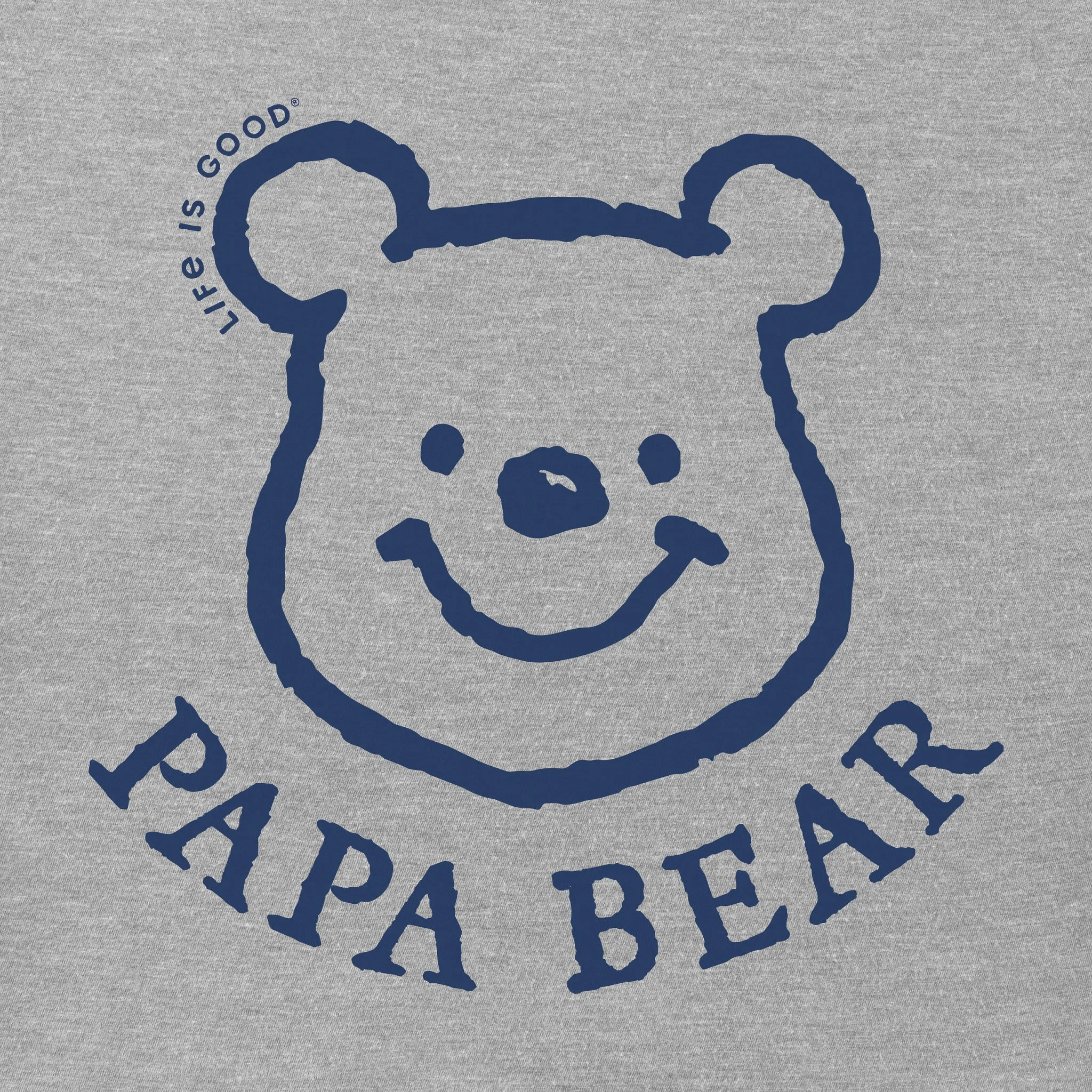 Men's Winnie Papa Bear Long Sleeve Crusher Tee Life is Good