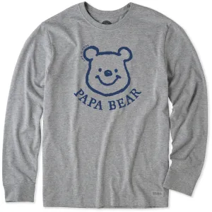 Men's Winnie Papa Bear Long Sleeve Crusher Tee Life is Good
