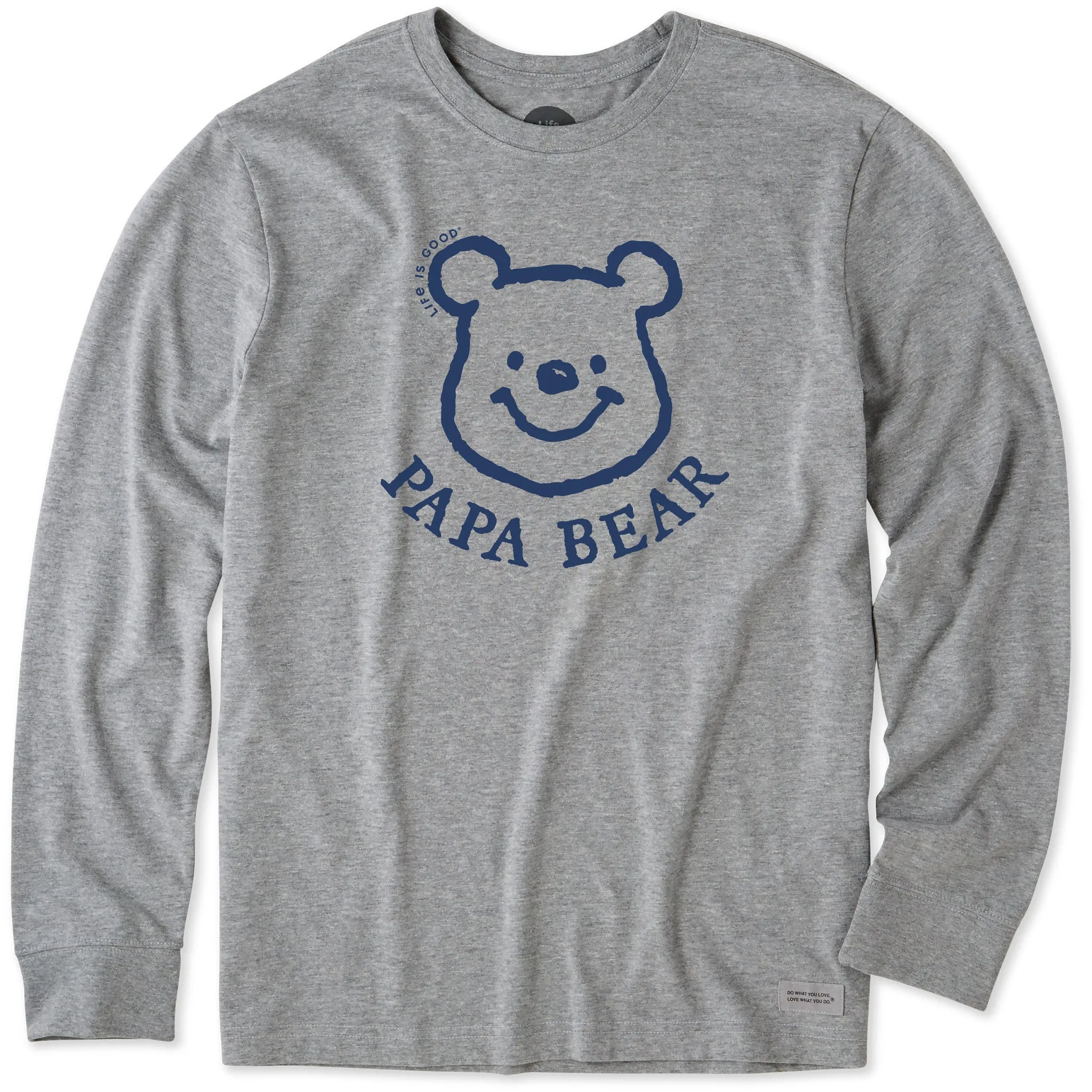 Men's Winnie Papa Bear Long Sleeve Crusher Tee Life is Good