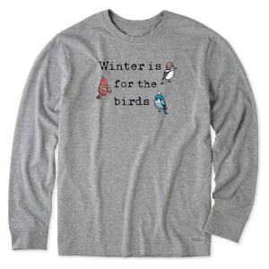 Men's Winter is for the Birds Stack Long Sleeve Crusher Tee Life is Good