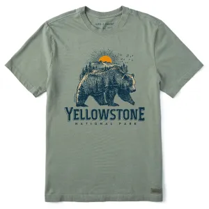 Men's Yellowstone Bearscape Short Sleeve Crusher Tee Life is Good
