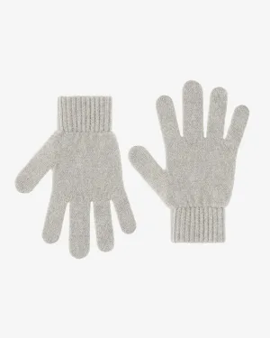 Merino Wool Gloves - Limestone Grey