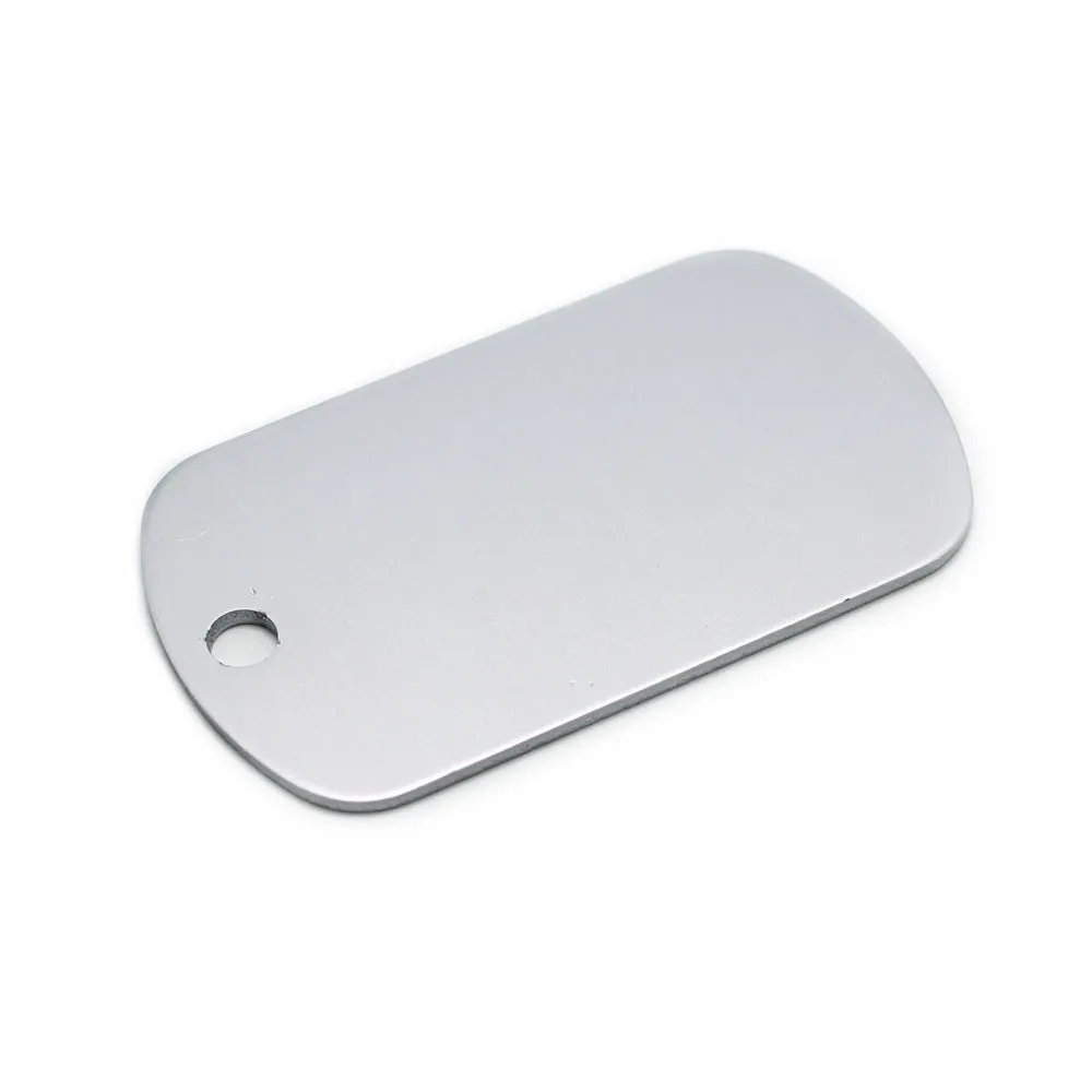 METAL DOG TAGS WITH LASER ENGRAVING, PAIR Silvermans