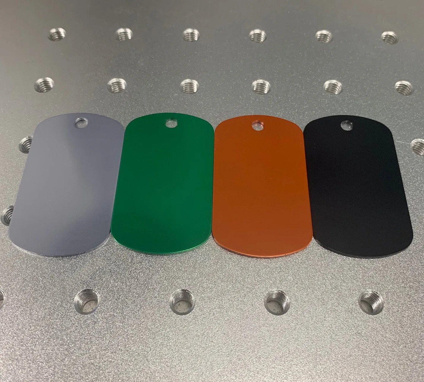 METAL DOG TAGS WITH LASER ENGRAVING, PAIR Silvermans