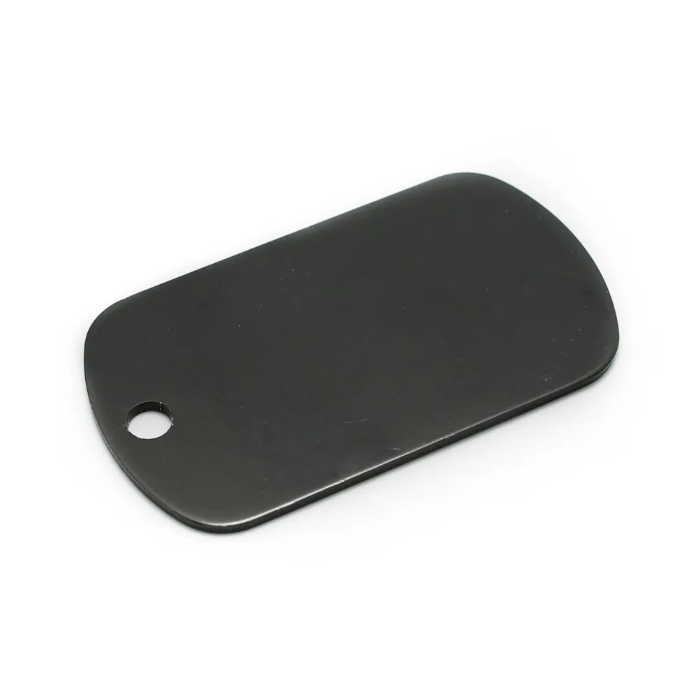 METAL DOG TAGS WITH LASER ENGRAVING, PAIR Silvermans