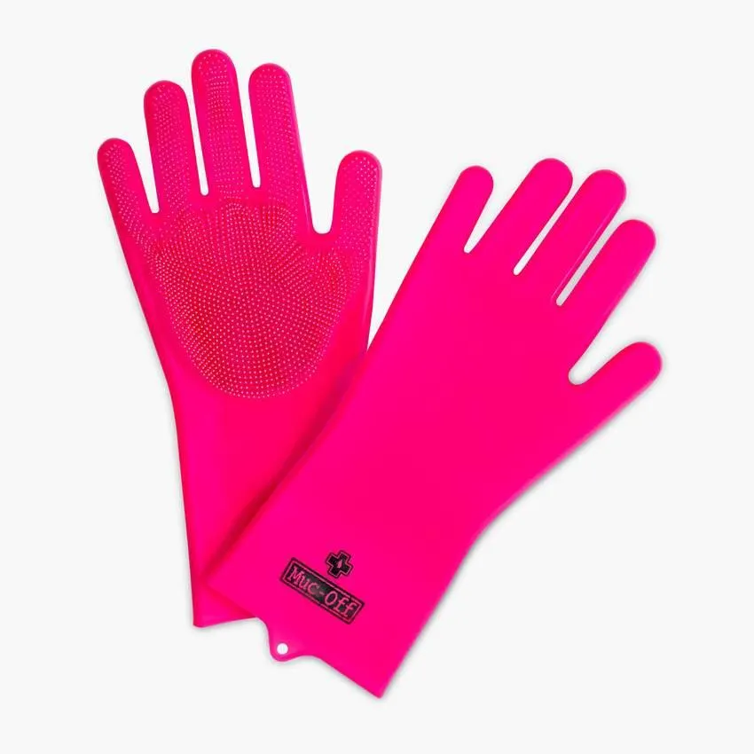 Muc-off Deep Scrubber Gloves (Pink)
