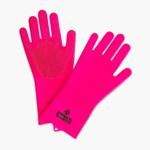Muc-off Deep Scrubber Gloves (Pink)