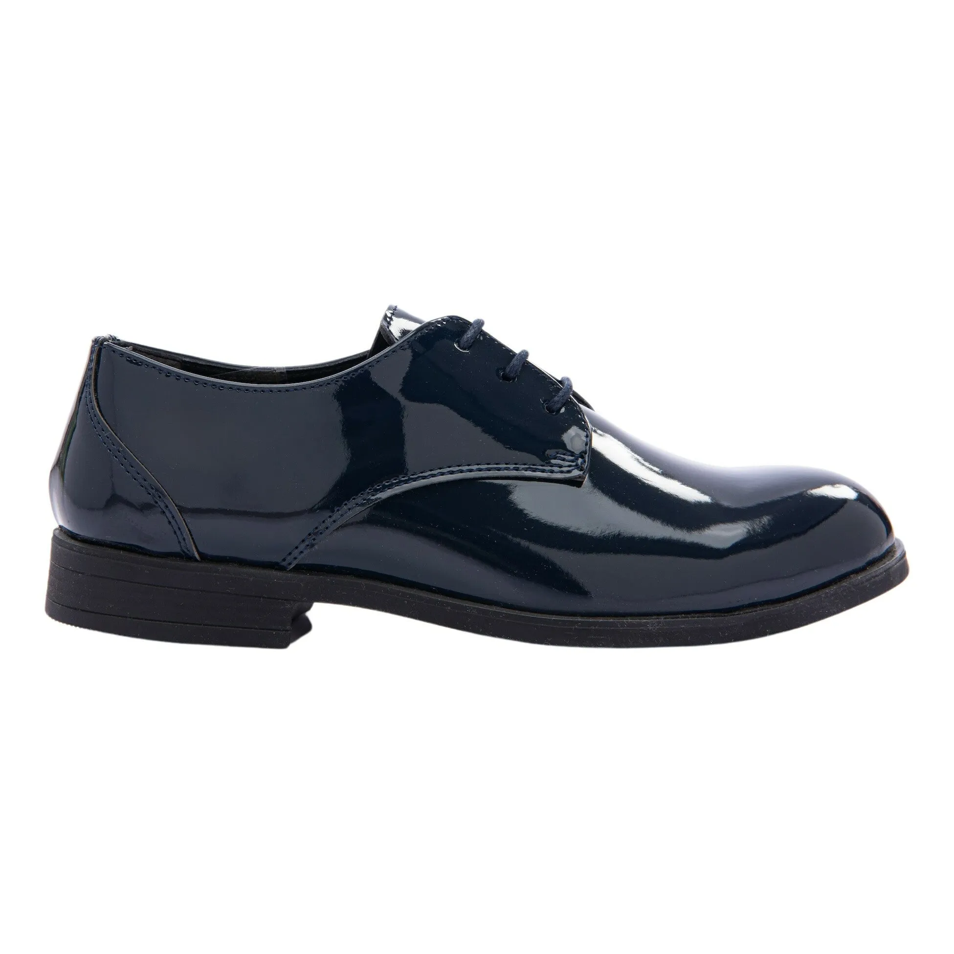 Navy Patent Lace Dress Shoes