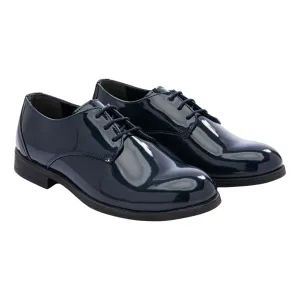 Navy Patent Lace Dress Shoes
