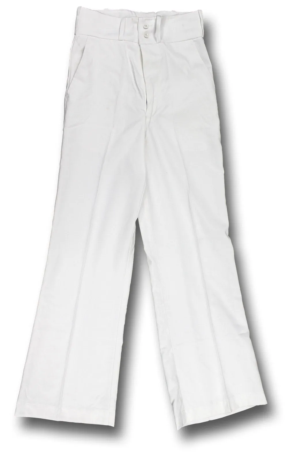 NEW WHITE BELLBOTTOM TROUSERS Silvermans