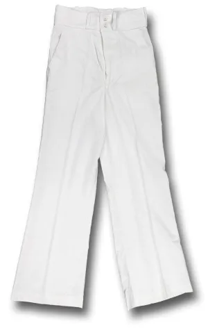 NEW WHITE BELLBOTTOM TROUSERS Silvermans