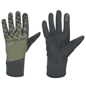 Northwave Winter Active Men's Cycling Gloves (Green/Black)