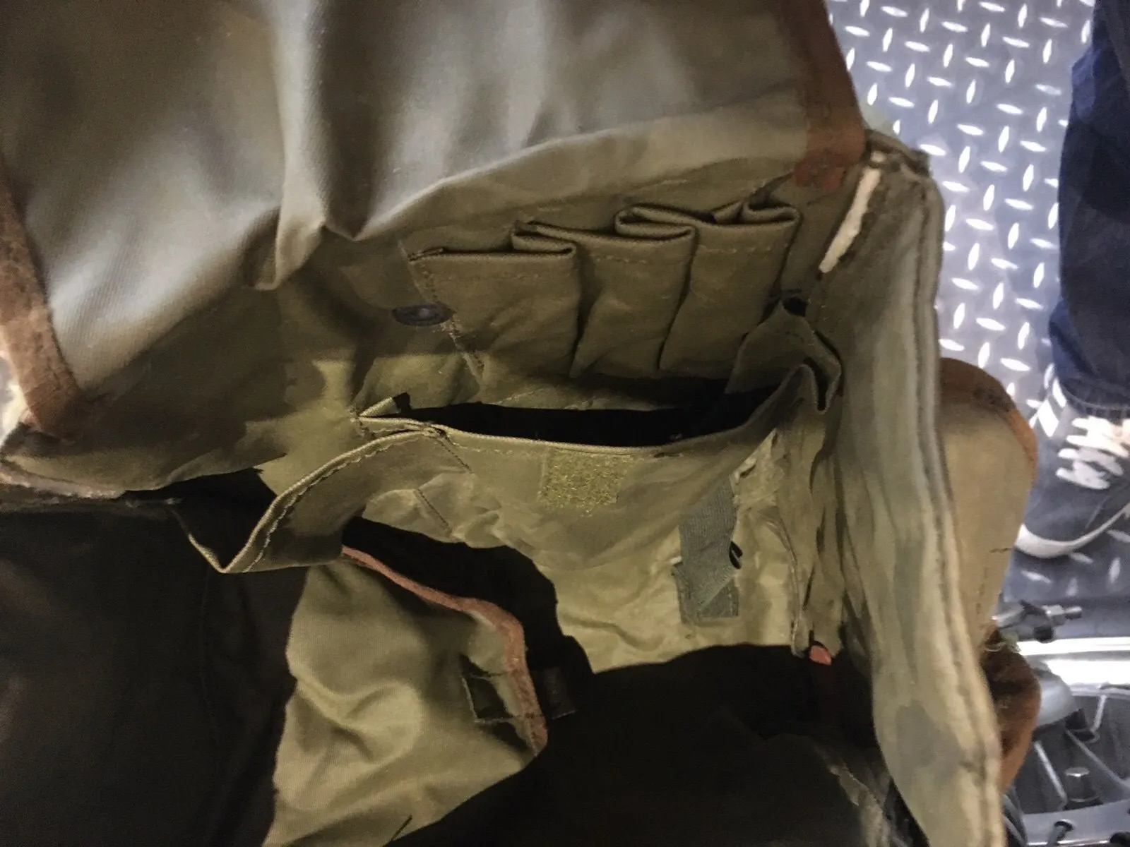 NYLON MOTORCYCLE PANNIERS GRN Silvermans
