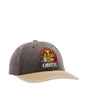 Obey Pigment Fruits 6 Panel Snapback Pigment Black Multi