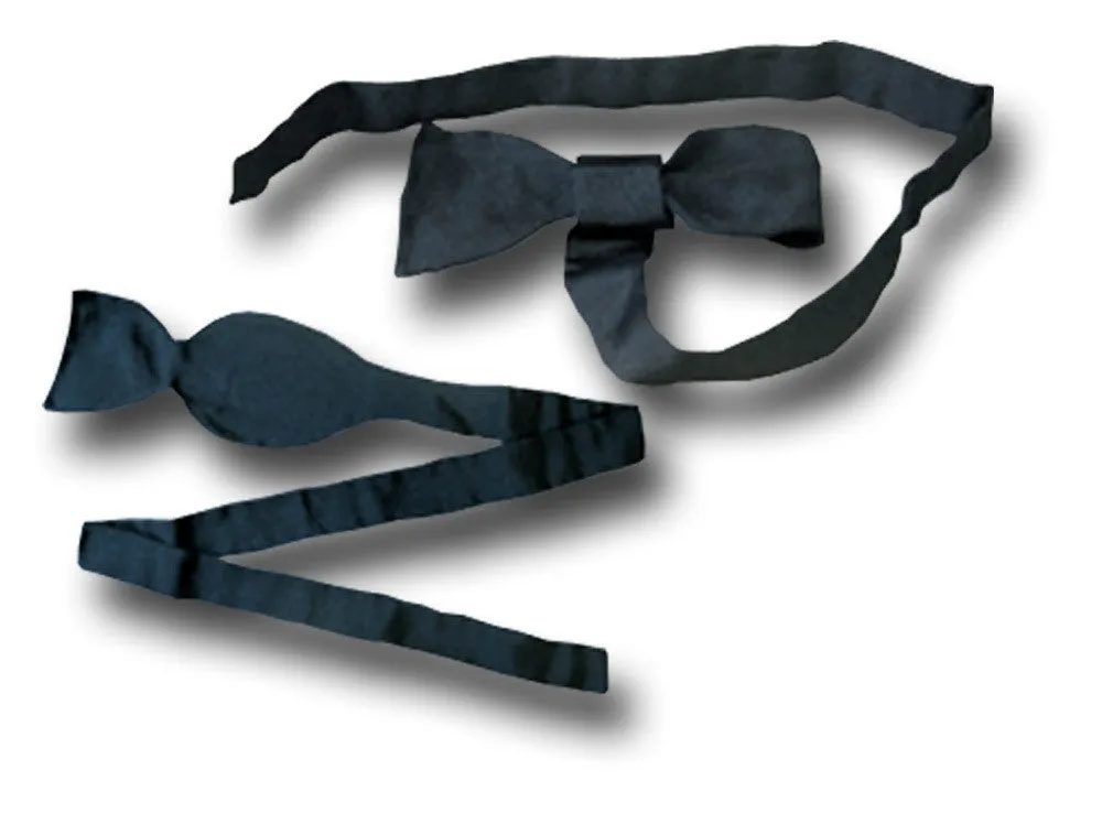 OFFICERS BLACK BOW TIE Silvermans