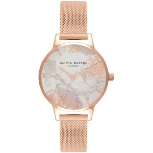 Olivia Burton Abstract Floral Rose Gold Ladies Watch OB16VM11
