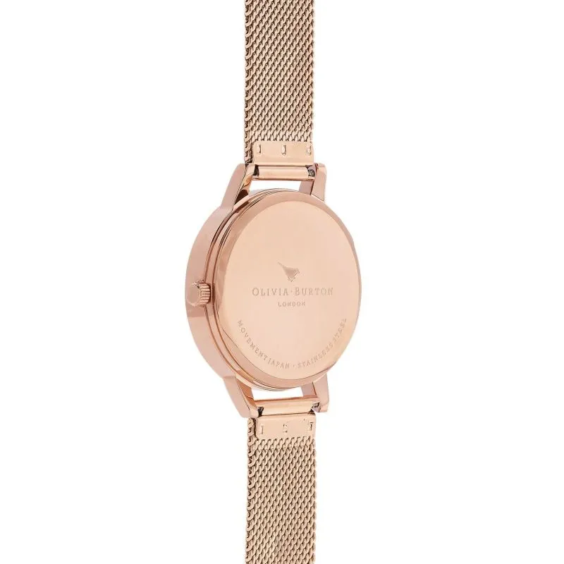 Olivia Burton Abstract Floral Rose Gold Ladies Watch OB16VM11