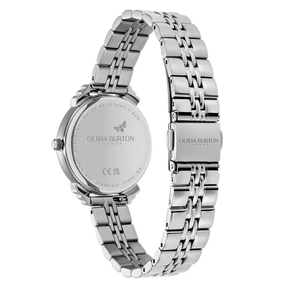 Olivia Burton Art Deco Blue and Silver Ladies Watch OB16DC01