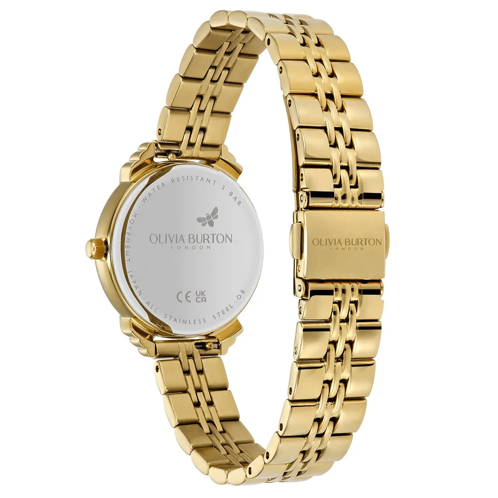 Olivia Burton Art Deco Emerald and Gold Ladies Watch OB16DC02