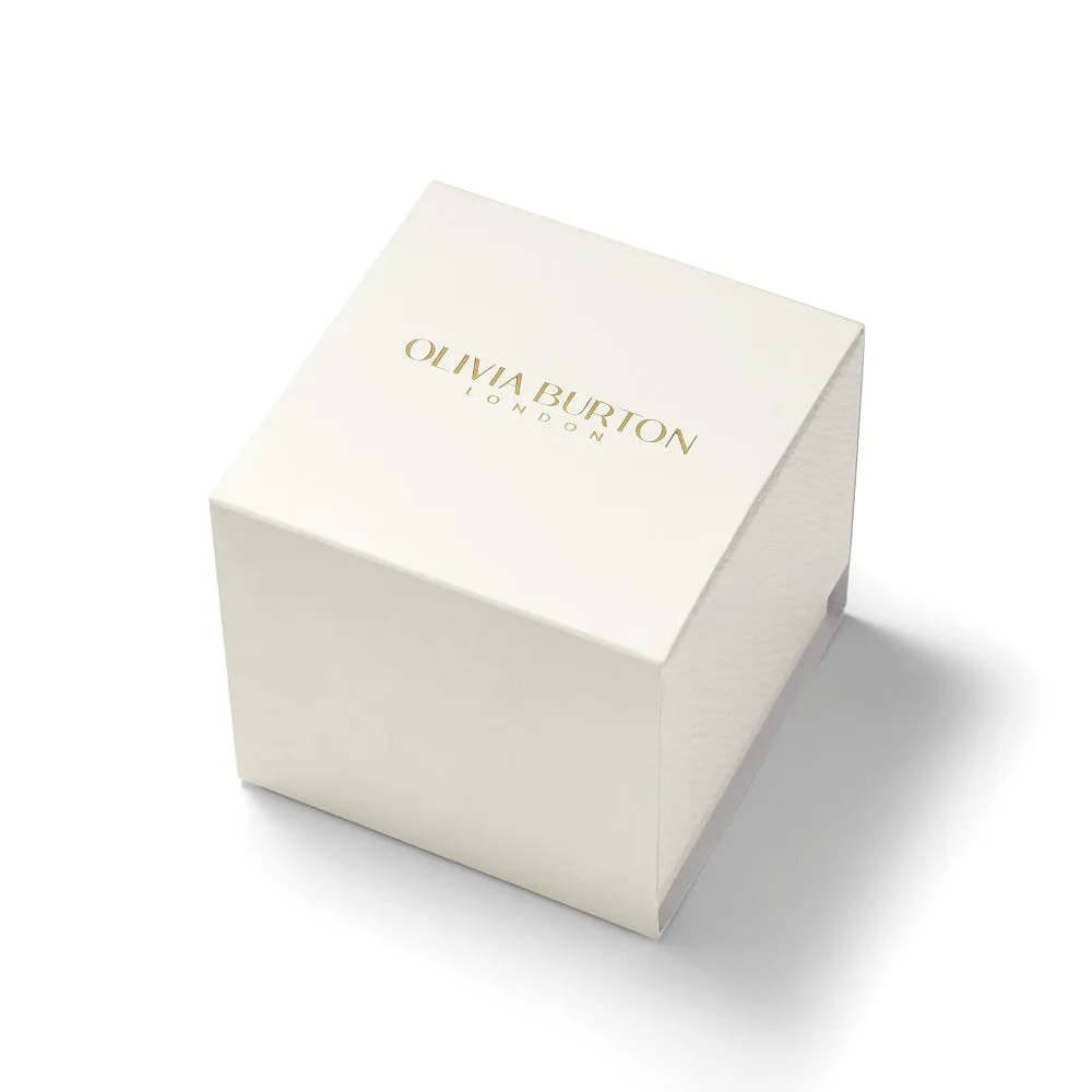 Olivia Burton Signature Honeycomb Ultra Slim Forest Green and Gold Watch 24000266