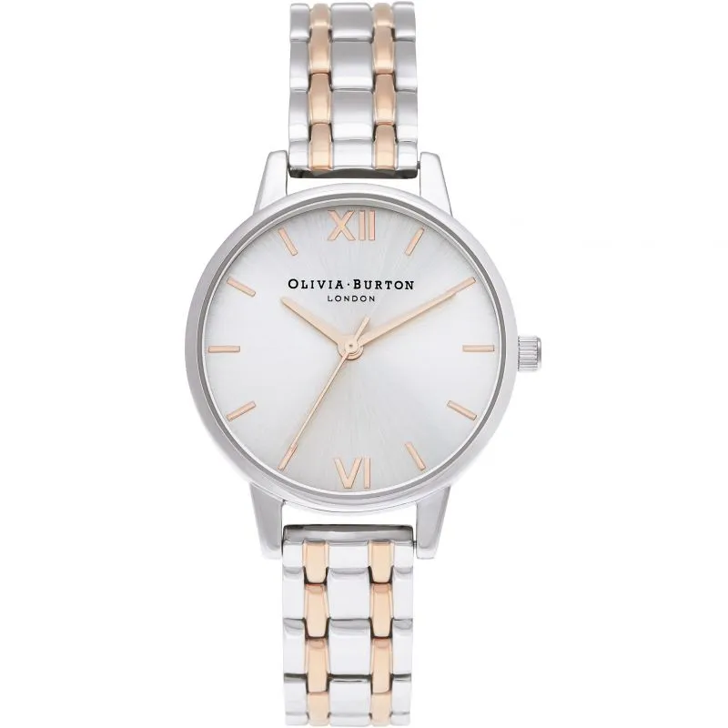 Olivia Burton Silver and Rose Ladies Watch OB16EN01