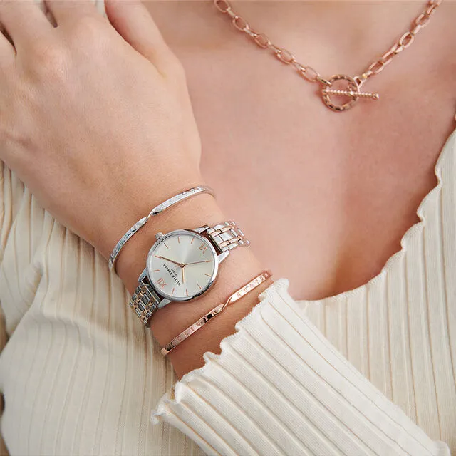 Olivia Burton Silver and Rose Ladies Watch OB16EN01