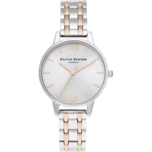 Olivia Burton Silver and Rose Ladies Watch OB16EN01