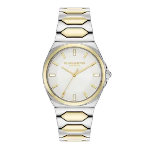 Olivia Burton Sports Luxe Lustre Two Tone Ladies Watch 24000203